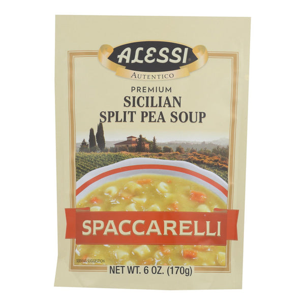 Alessi - Split Pea Soup - Spaccarelli - Case Of 6 - 6 Oz. - GreatEagleInc