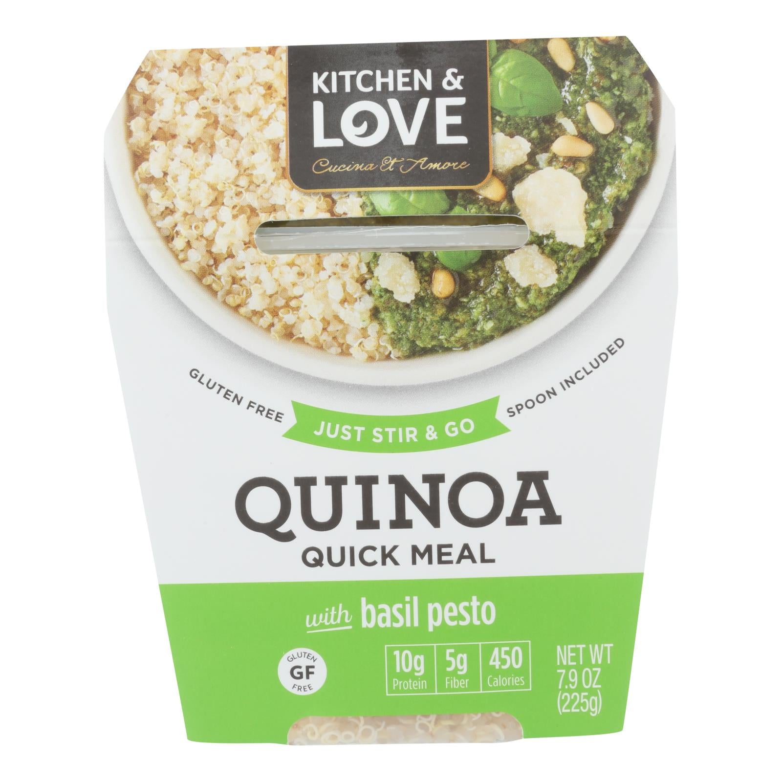 Cucina And Amore - Quinoa Meals - Basil Pesto - Case Of 6 - 7.9 Oz. - GreatEagleInc
