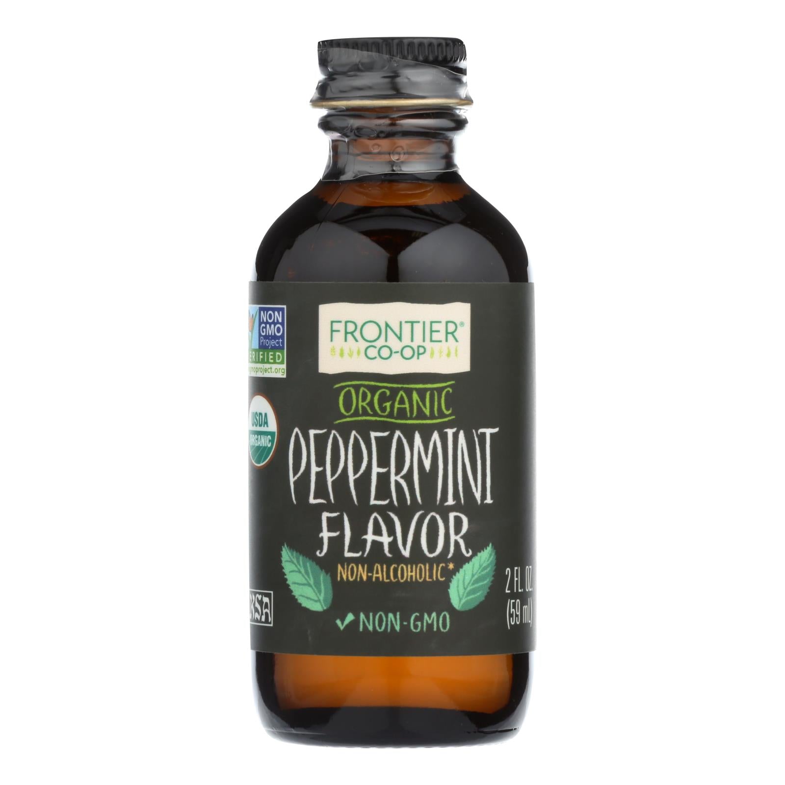 Frontier Herb Peppermint Flavor - Organic - 2 Oz - Eco-Friendly Home & Grocery