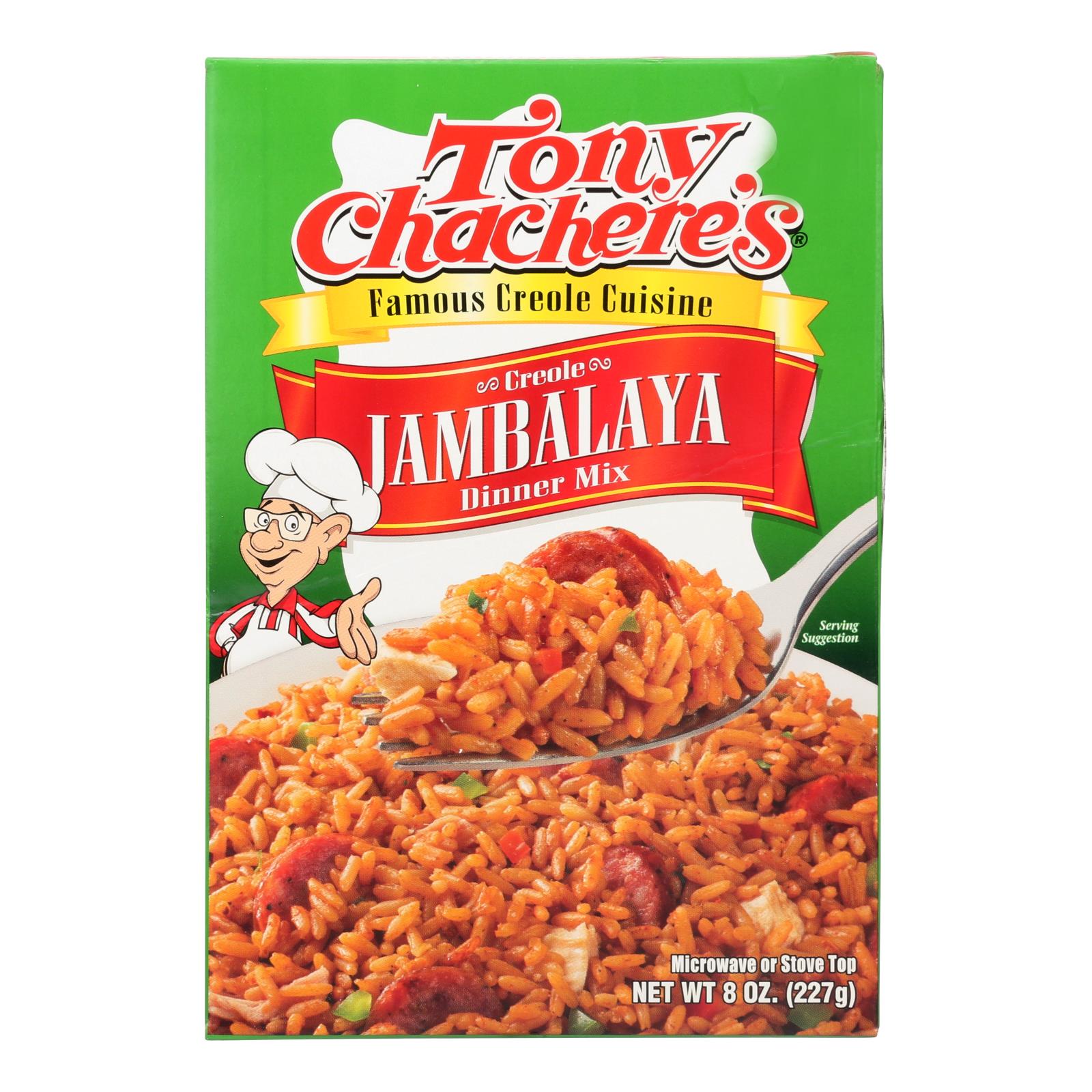Tony Chachere's Famous Creole Cuisine Creole Jambalaya Dinner Mix  - Case Of 12 - 8 Oz - GreatEagleInc
