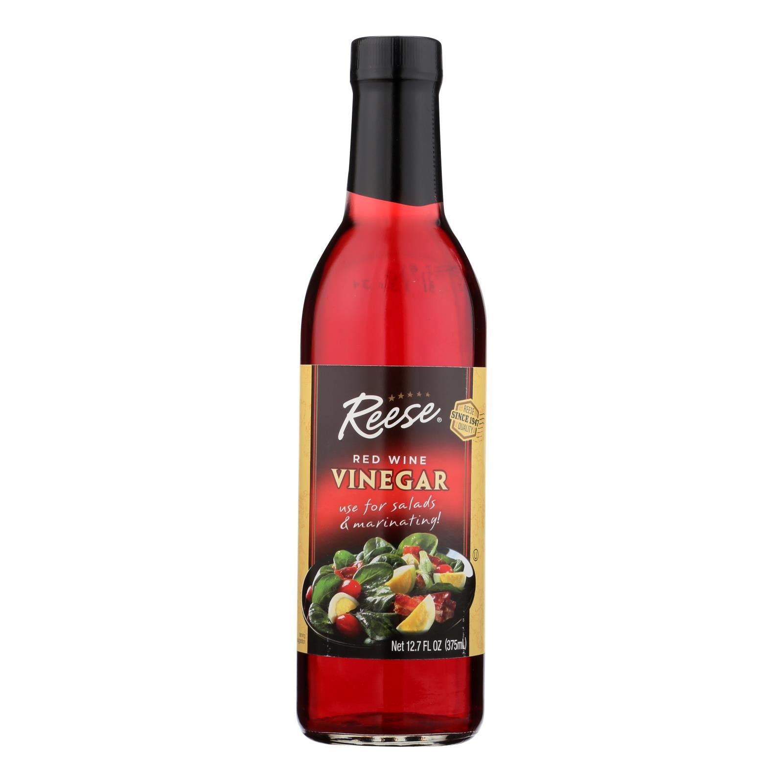 Reese Vinegar - Red Wine - Case Of 6 - 12.7 Fl Oz - GreatEagleInc