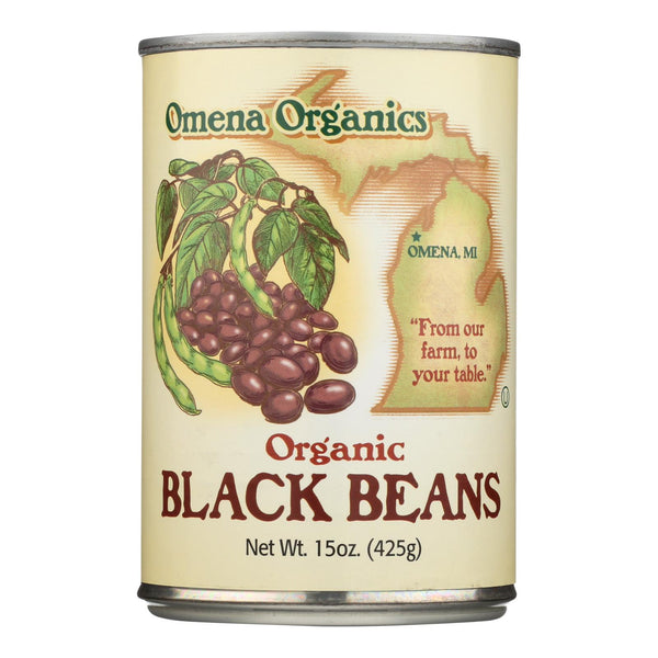Omena Organics - Beans Black - Case Of 12 - 15 Oz - GreatEagleInc