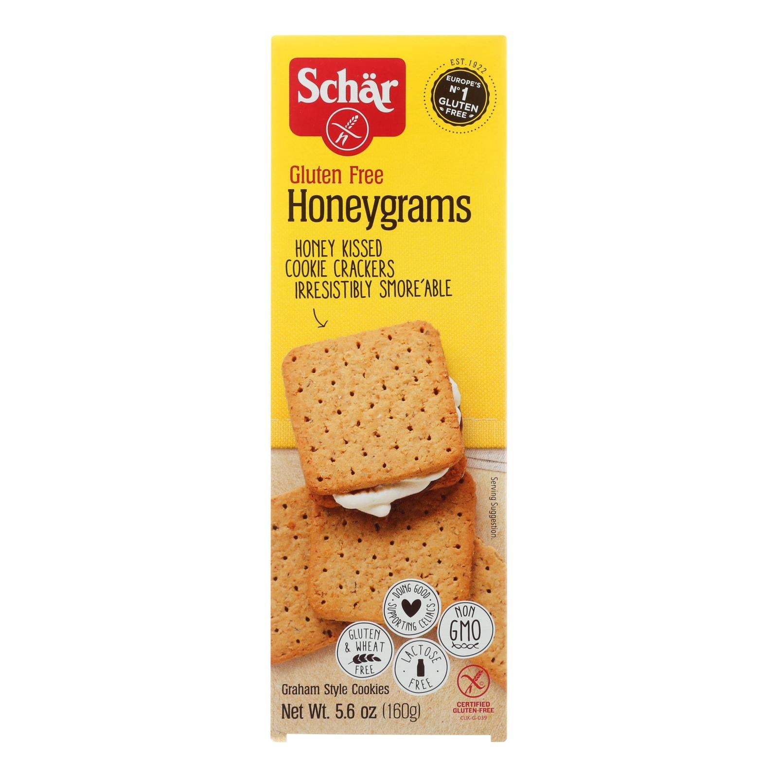 Schar - Crackers Honeygrams Gluten Free - Case Of 6-5.6 Oz - GreatEagleInc