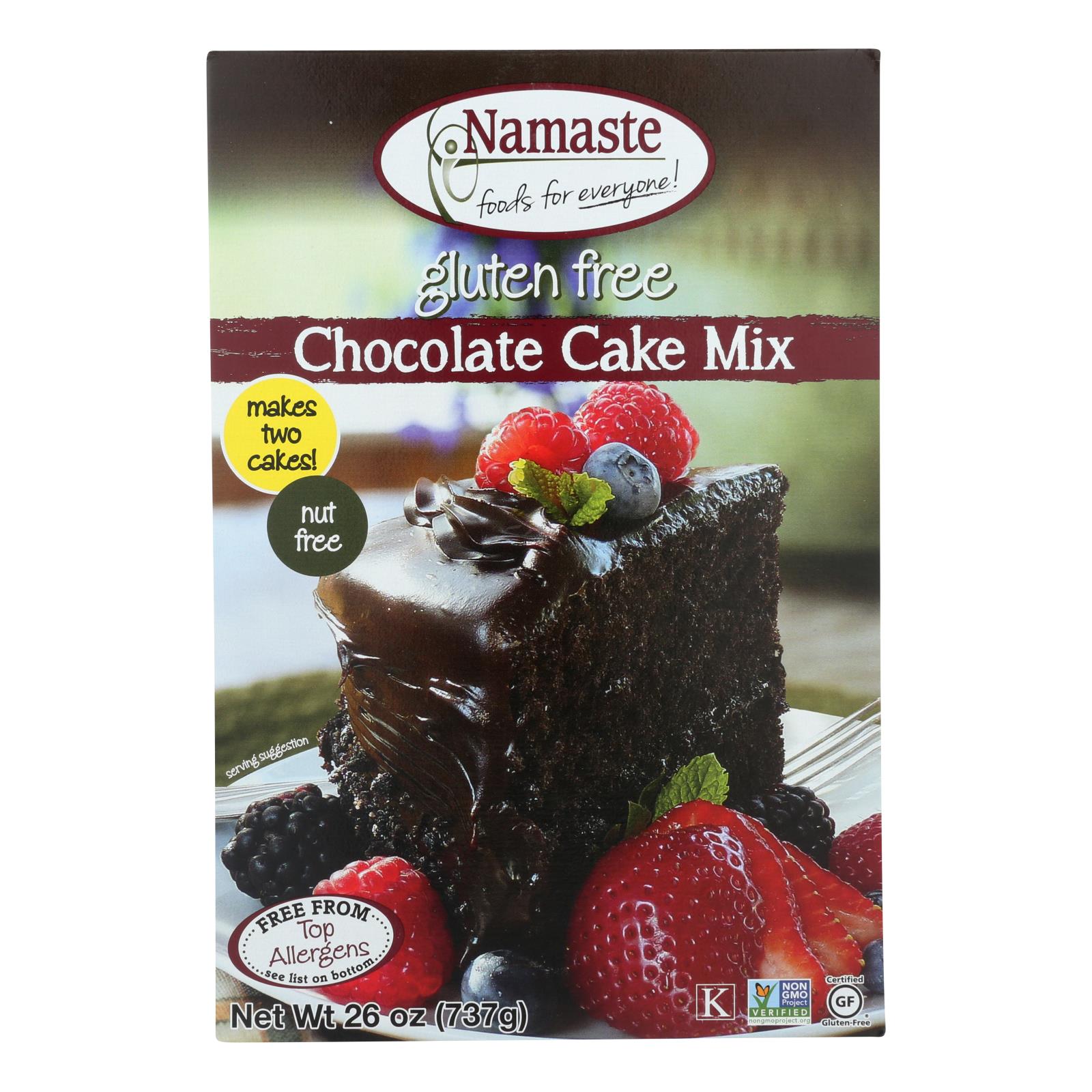 Namaste Foods Chocolate Cake - Mix - Case Of 6 - 26 Oz. - GreatEagleInc