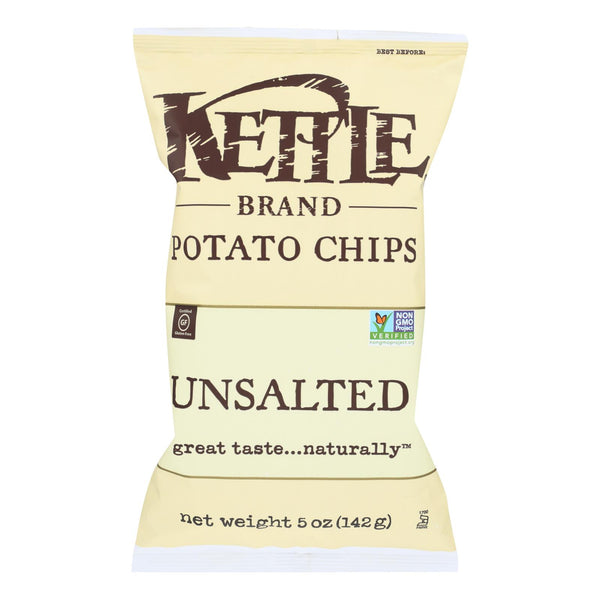 Kettle Brand Potato Chips - Unsalted - Case Of 15 - 5 Oz. - GreatEagleInc