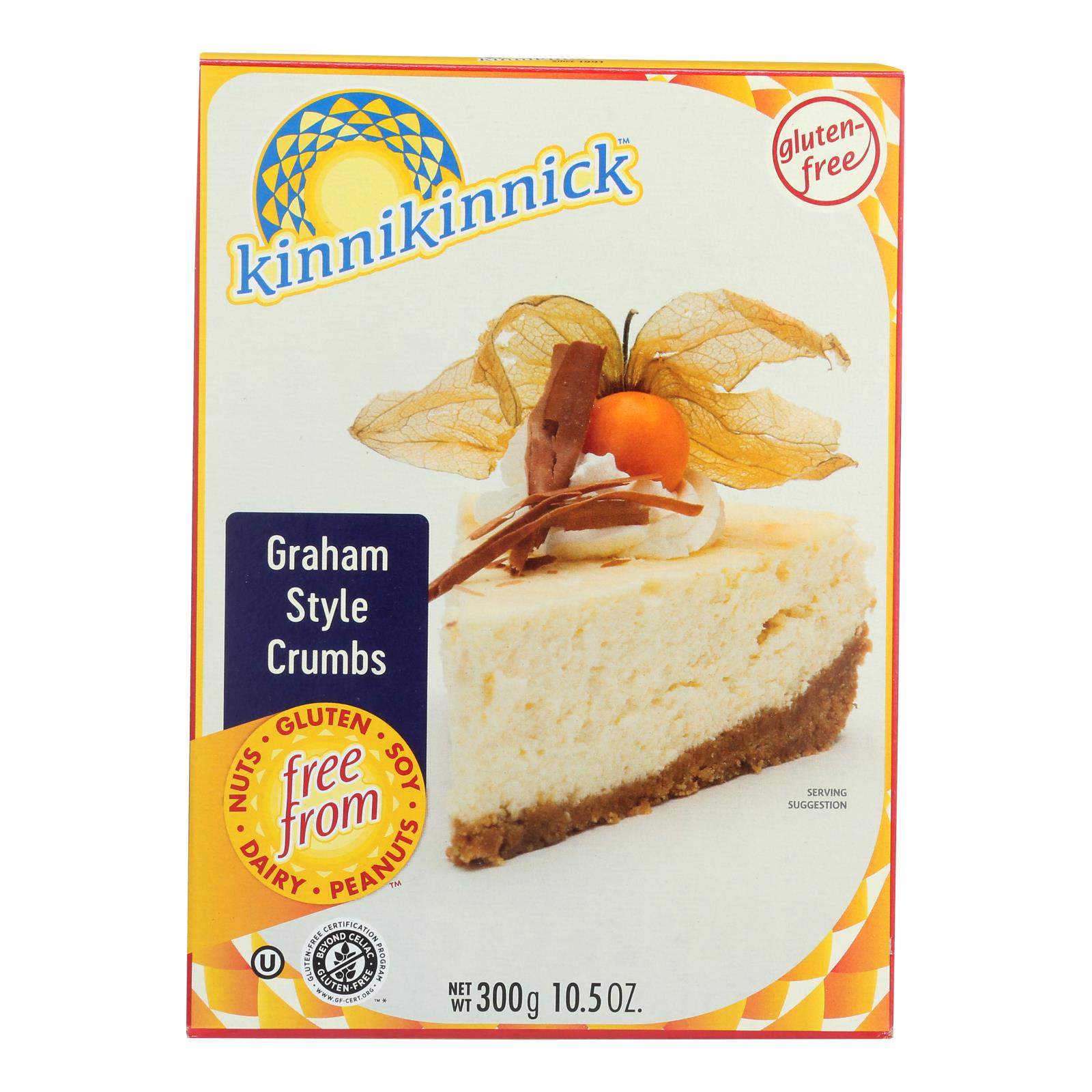 Kinnikinnick Graham Style Crumbs - Case Of 6 - 10.5 Oz. - GreatEagleInc