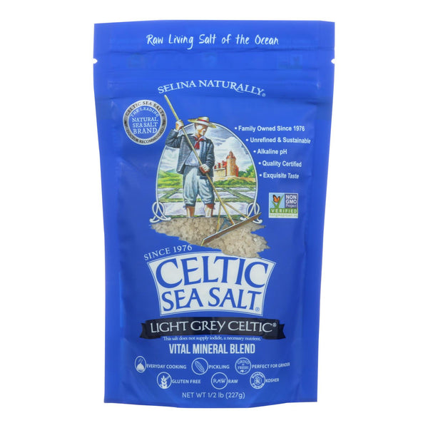 Celtic Sea Salt Light Grey - Case Of 6 - 0.5 Lb. - GreatEagleInc