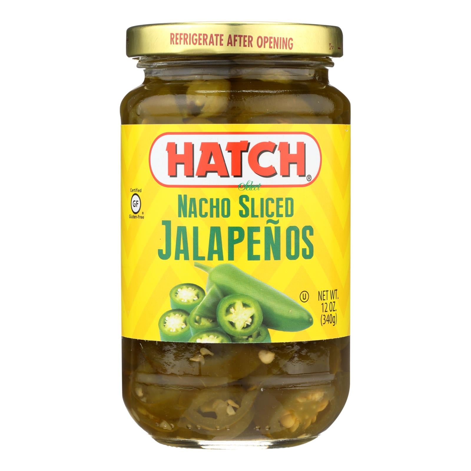 Hatch Chili Jalapenos - Nacho Sliced - Case Of 12 - 12 Oz - GreatEagleInc
