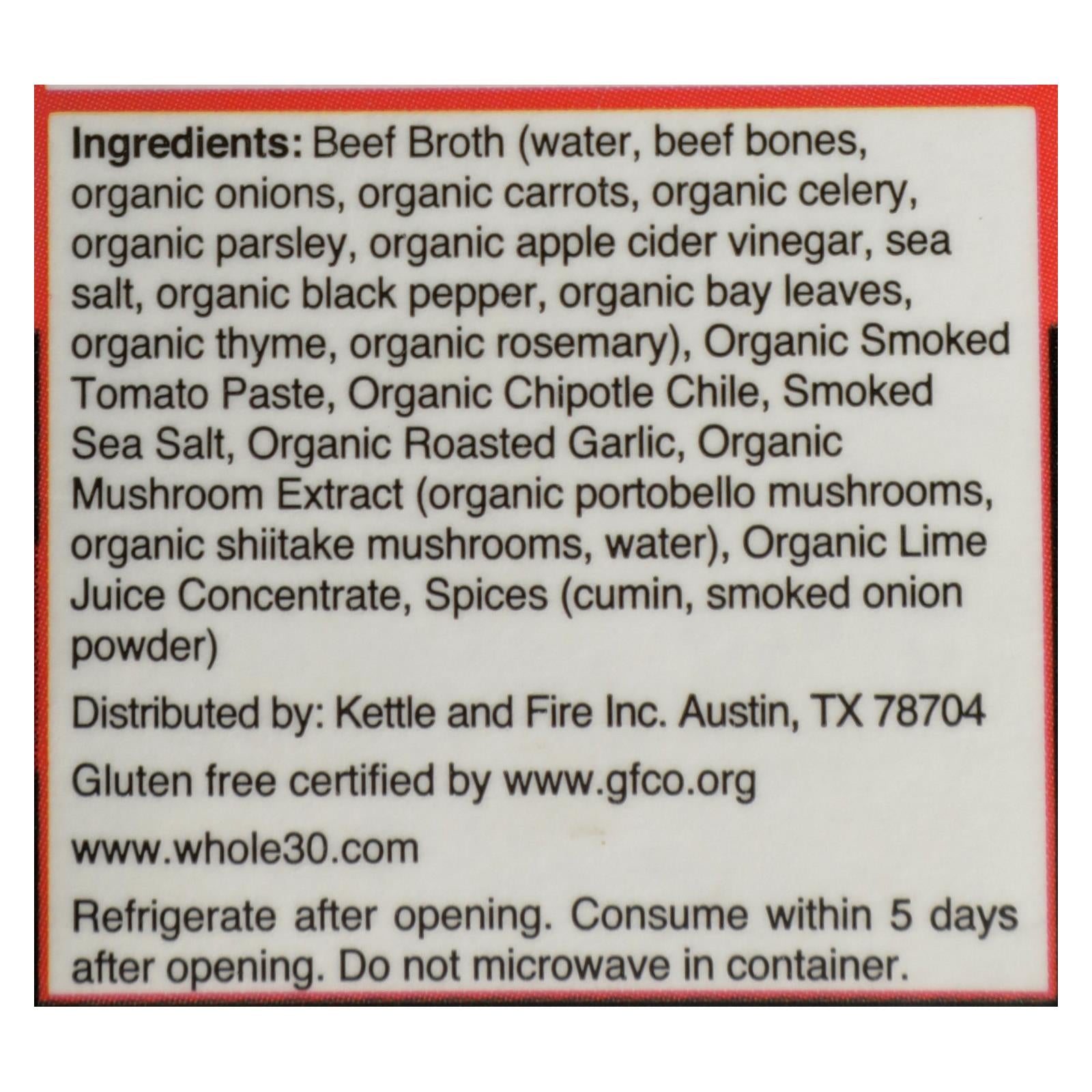 Kettle And Fire - Bone Broth Chipotle Beef - Case Of 6 - 16.9 Oz - GreatEagleInc