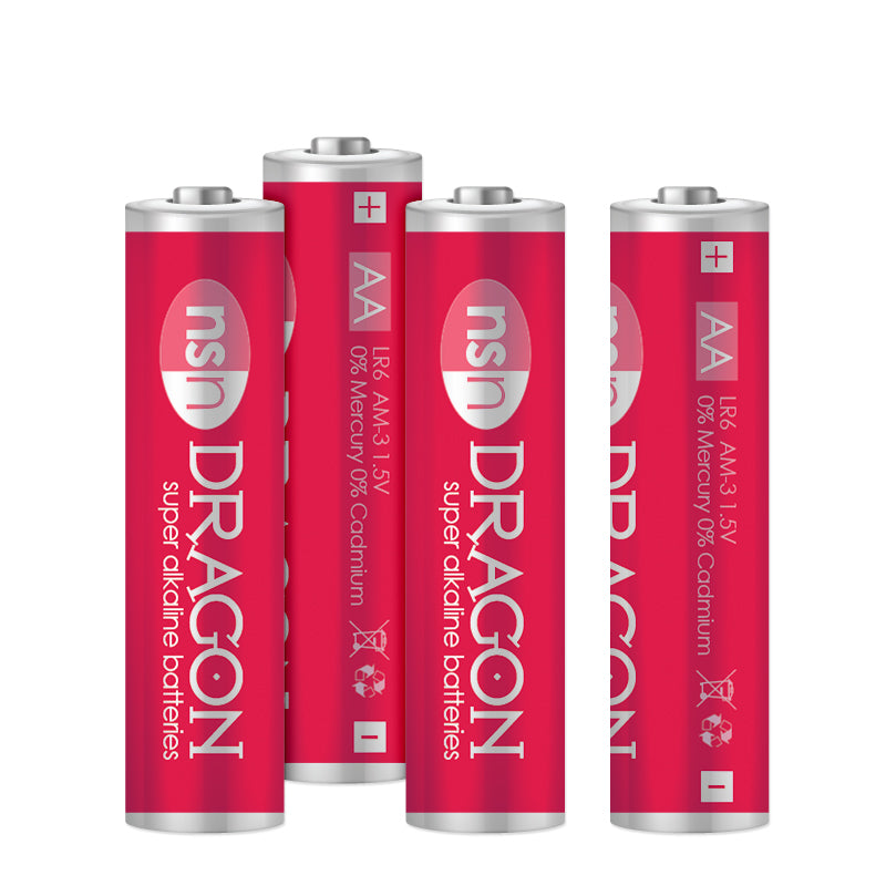 Dragon 4pk Alkaline Aa Batteries - Adult Products