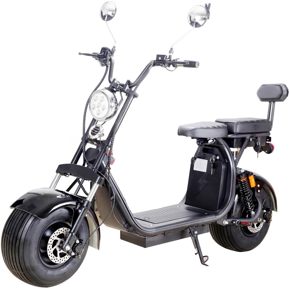 Mototec Knockout 60v 2000w Lithium Electric Scooter Black - GreatEagleInc