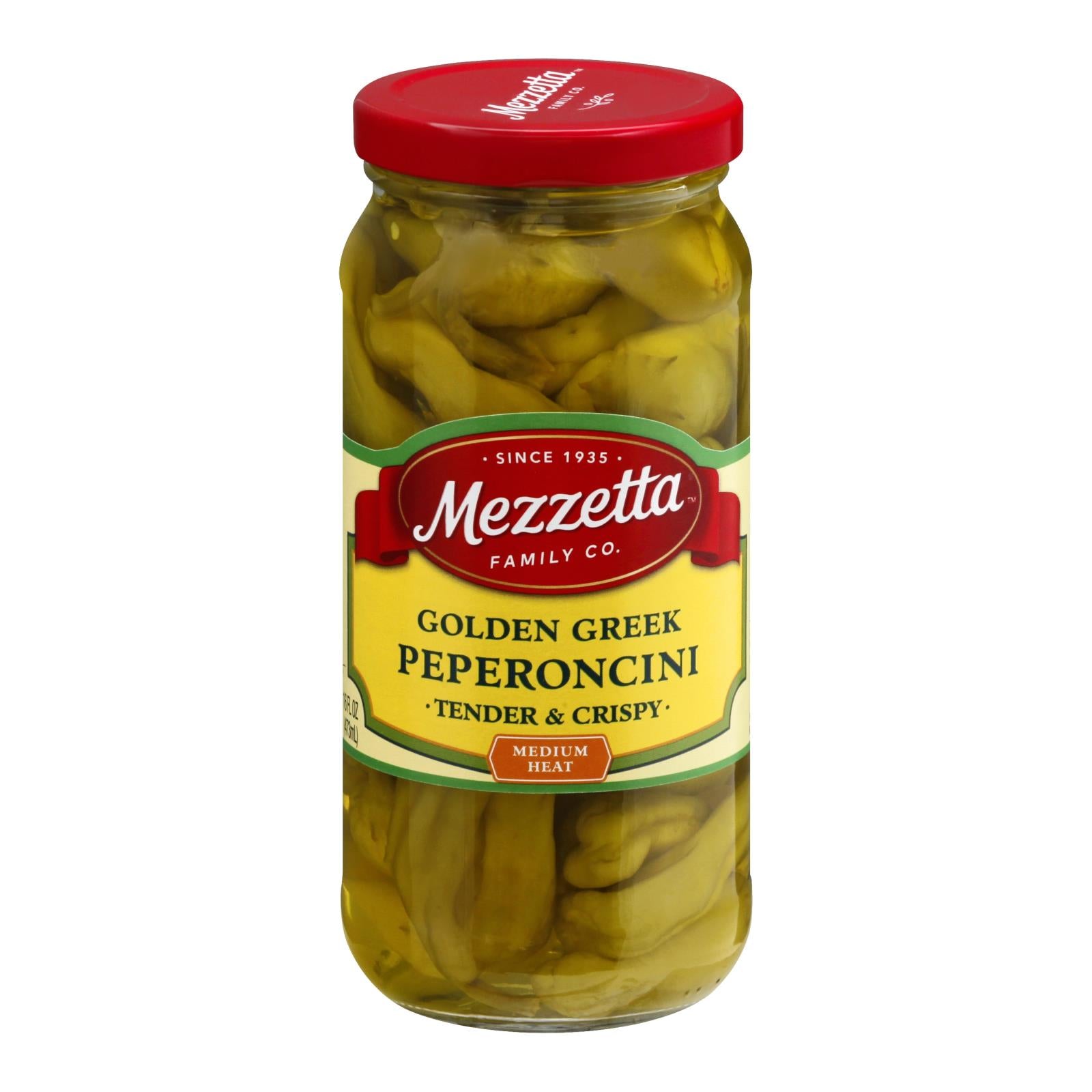 Mezzetta Greek Pepperoncini - Case Of 6 - 16 Fl Oz. - GreatEagleInc