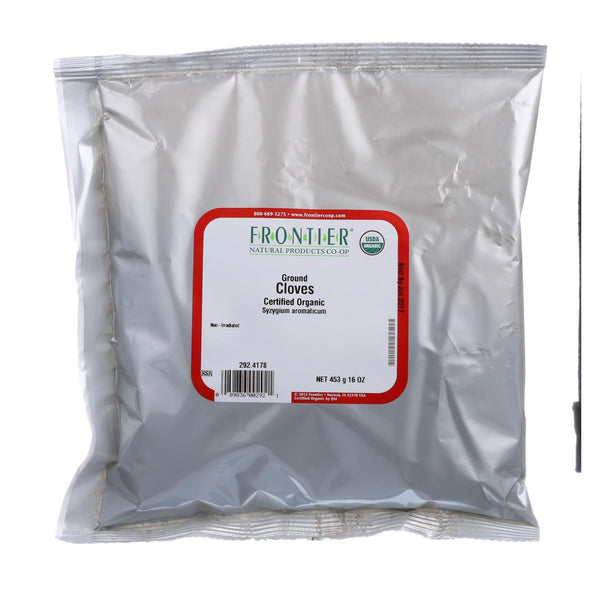 Frontier Herb Cloves Organic Powder Ground - Single Bulk Item - 1lb - Eco-Friendly Home & Grocery