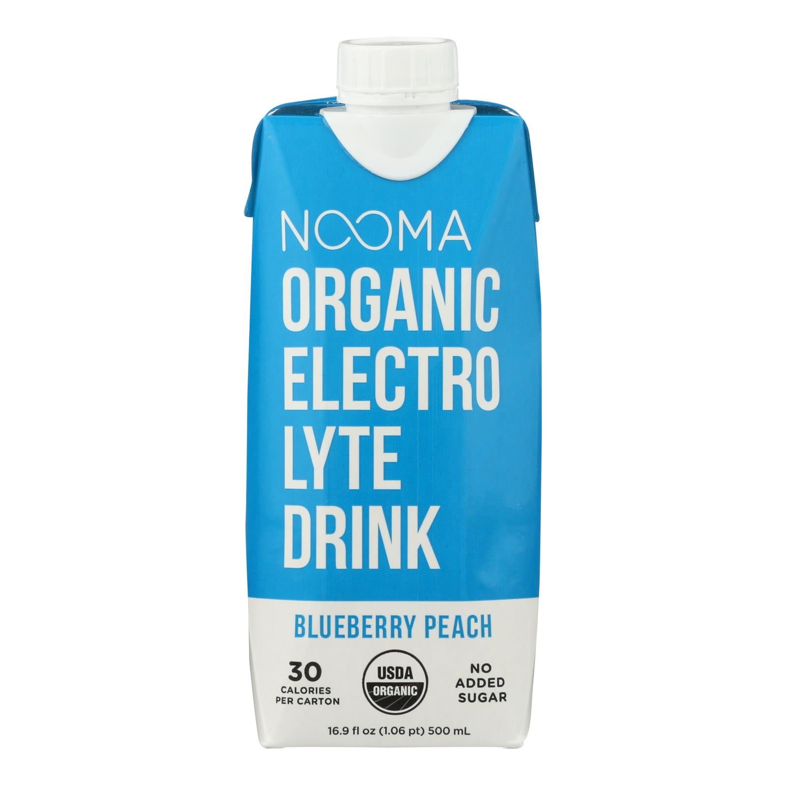 Nooma Electrolite Drink - Organic - Blueberry Peach - Case Of 12 - 16.9 Fl Oz - GreatEagleInc