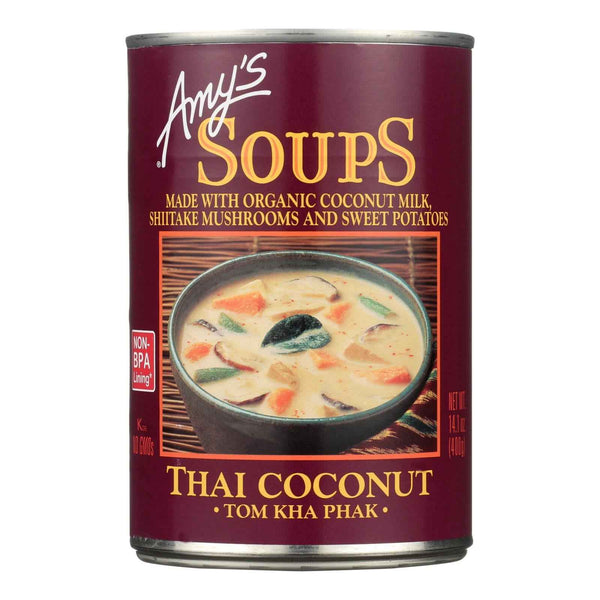 Amy's - Soup - Tom Kha Phak Thai Coconut - Case Of 12 - 14.1 Oz