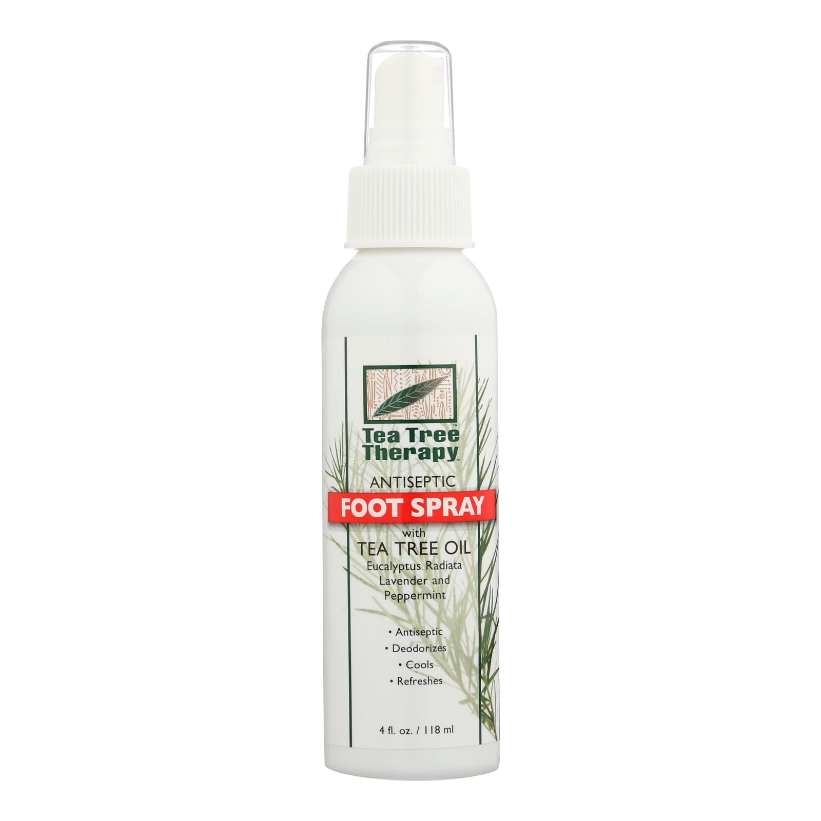 Tea Tree Therapy - Foot Spray Antiseptic - 1 Each - 4 Oz - GreatEagleInc