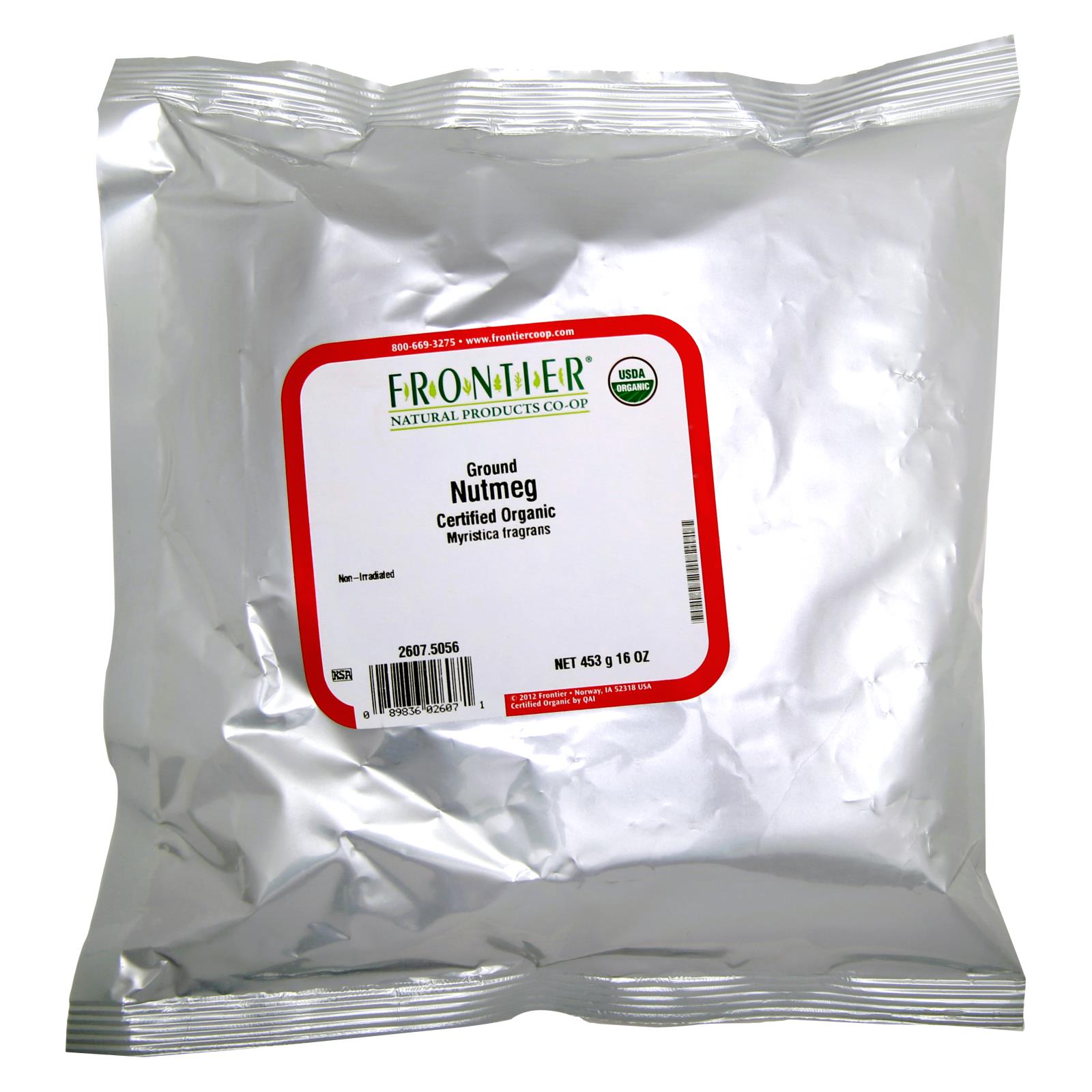 Frontier Herb Nutmeg Organic Ground - Single Bulk Item - 1lb - GreatEagleInc