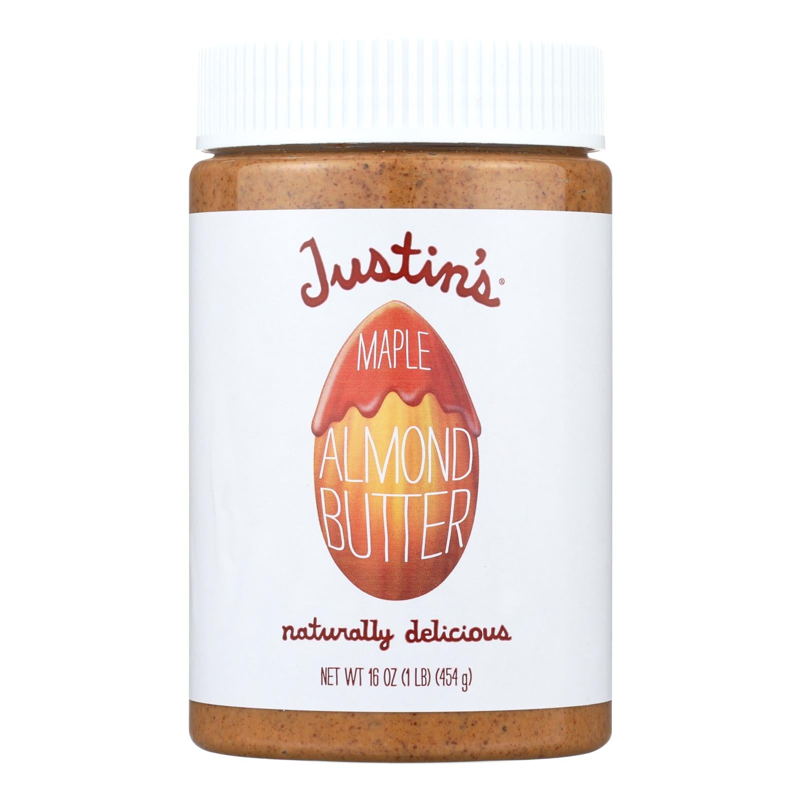 Justin's Nut Butter Almond Butter - Maple - Case Of 6 - 16 Oz. - GreatEagleInc