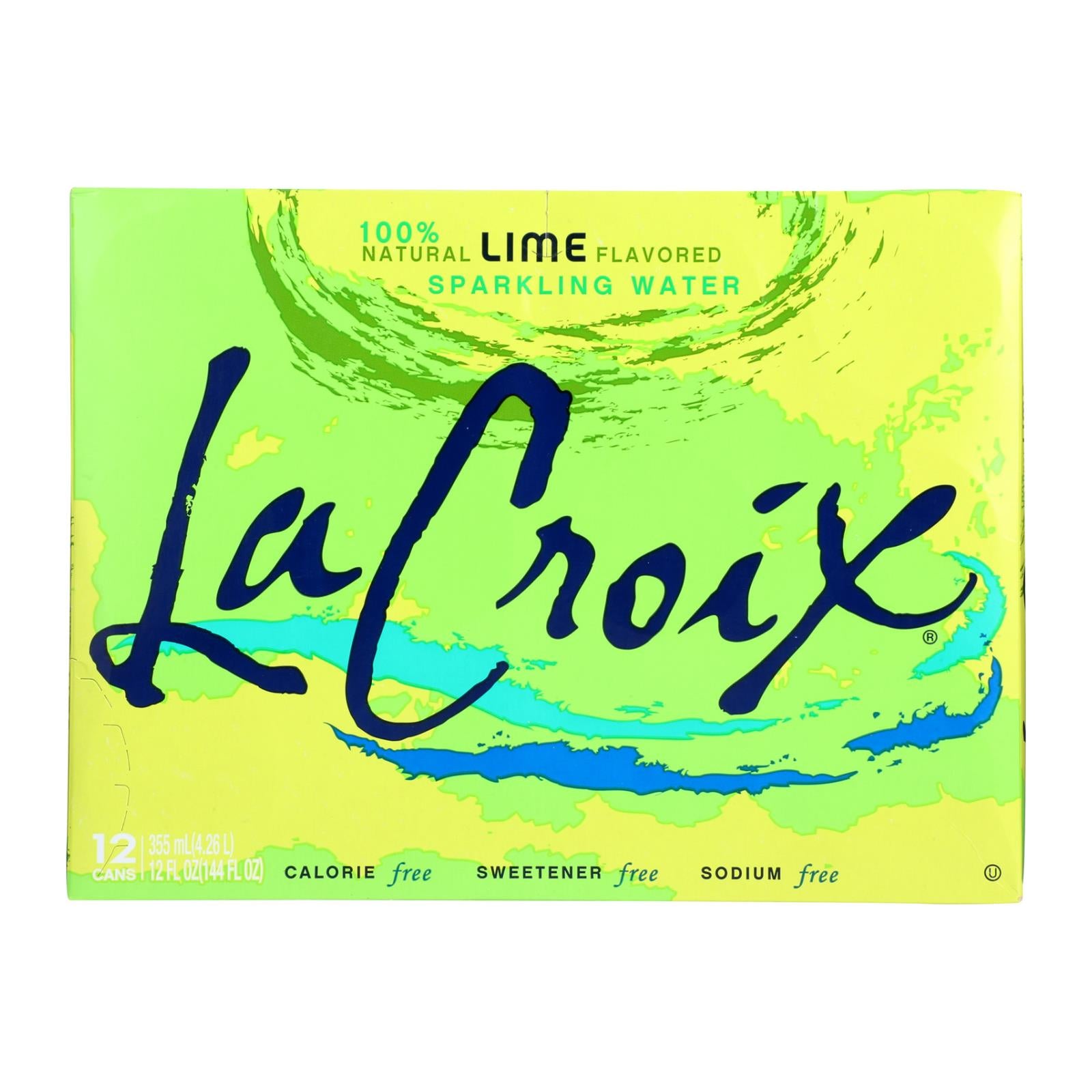 Lacroix Sparkling Water - Lime - Case Of 2 - 12 Fl Oz. - GreatEagleInc