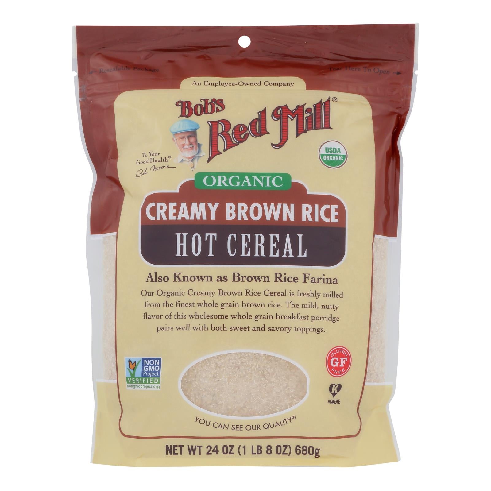 Bob's Red Mill - Cereal Og2 Brown Rice - Cs Of 4-24 Oz - GreatEagleInc