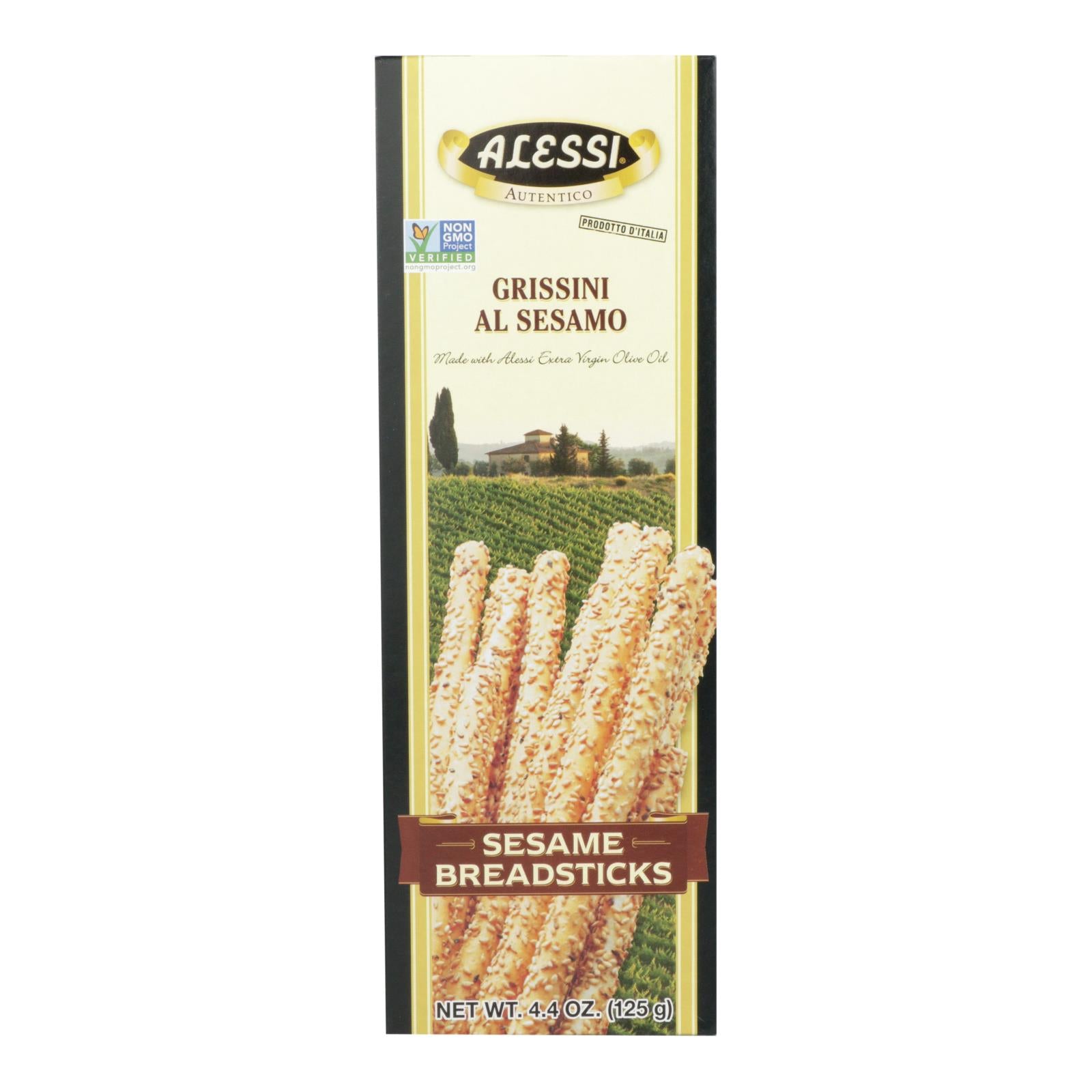 Alessi - Breadsticks - Sesame - Case Of 12 - 4.4 Oz. - GreatEagleInc
