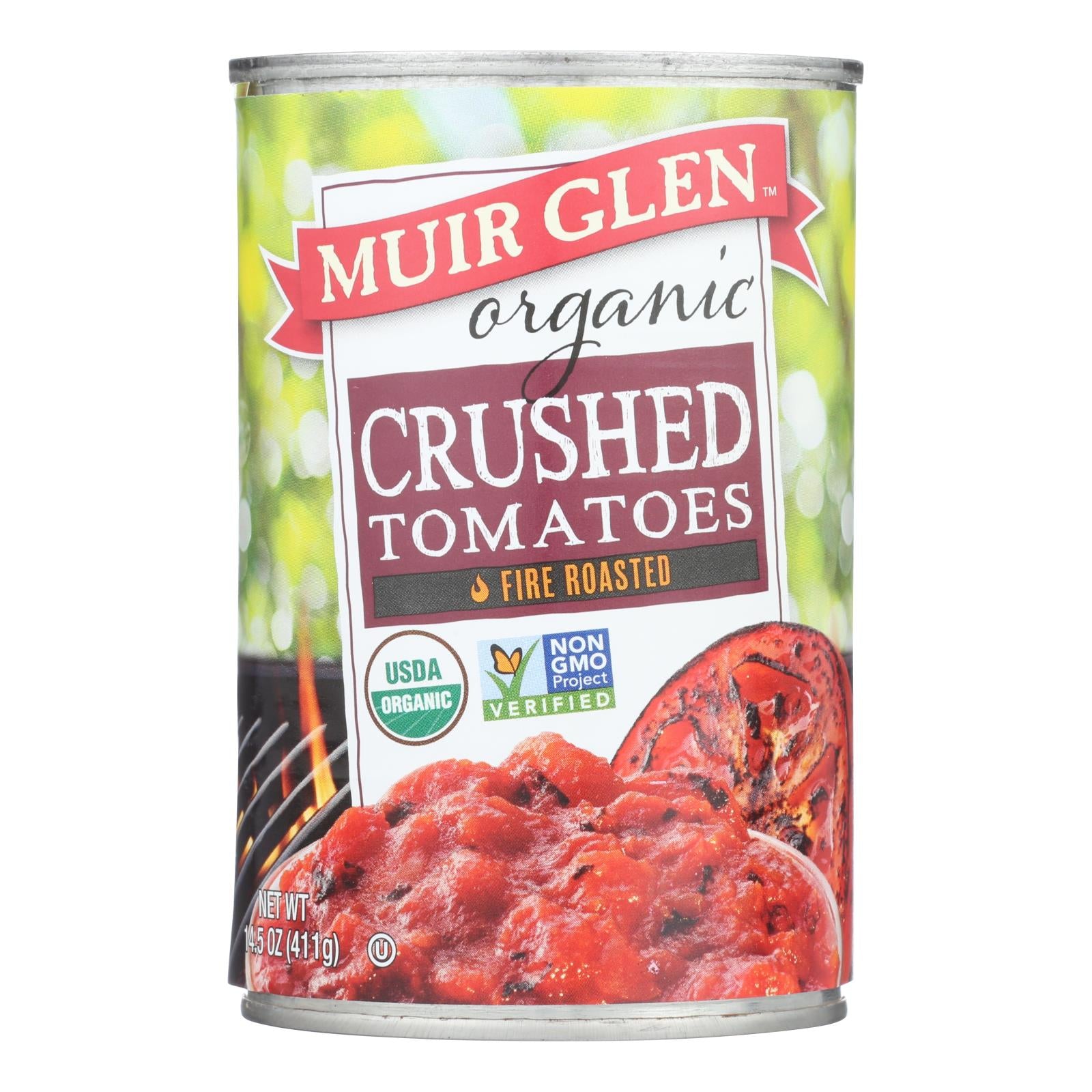 Muir Glen Fire Roasted Crushed Tomatoes - Tomato - Case Of 12 - 14.5 Oz. - GreatEagleInc