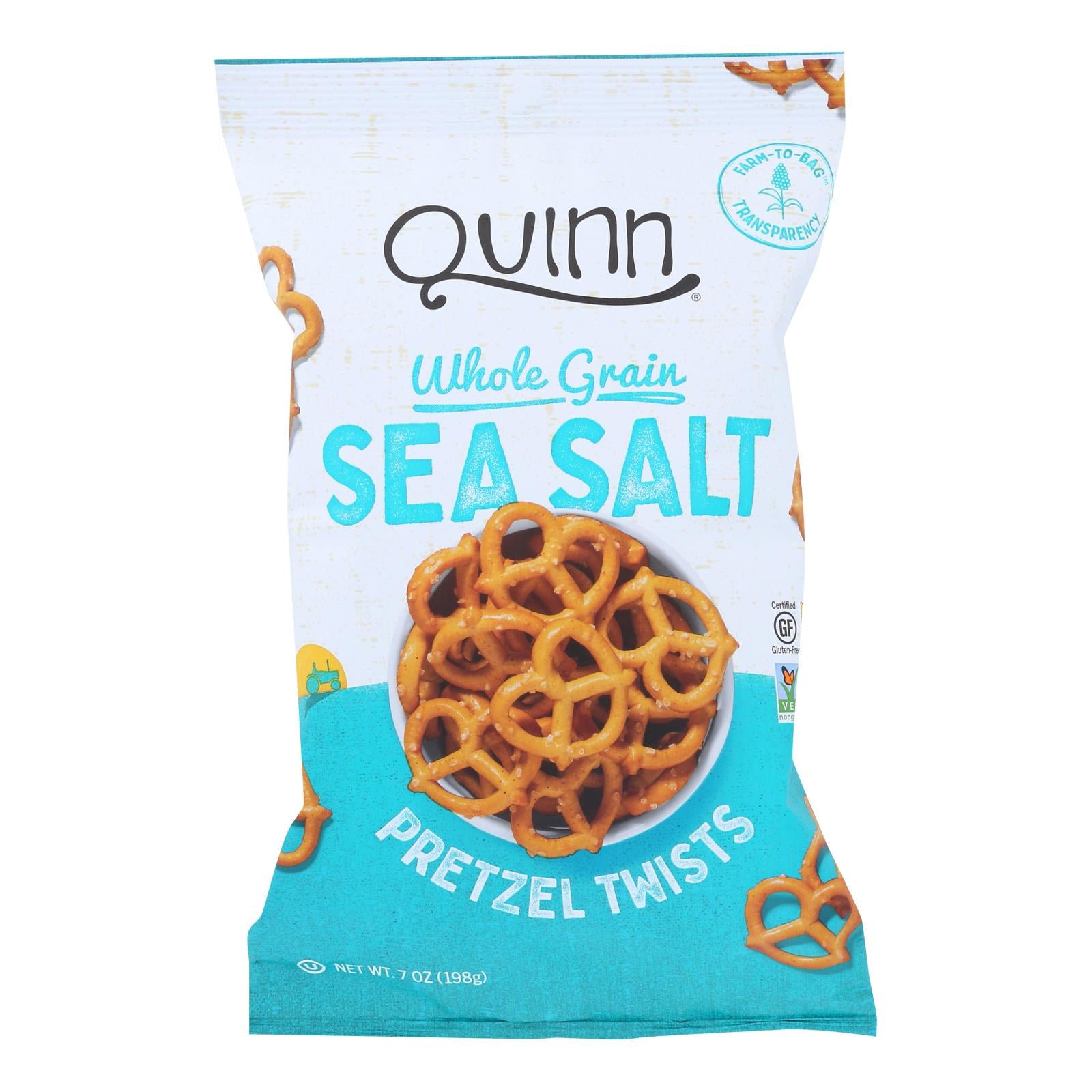 Quinn - Pretzels Classic Sea Salt Twist - Case Of 8-5.6 Oz - GreatEagleInc