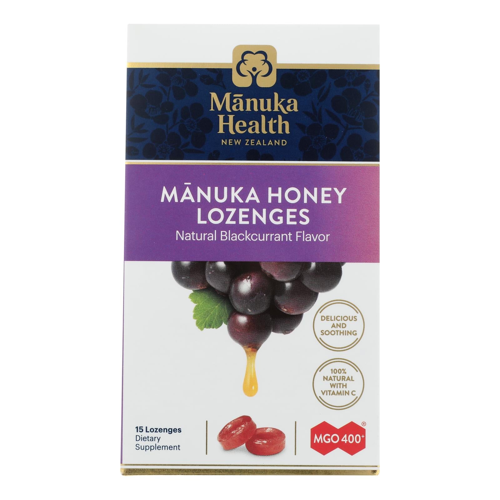 Manuka Health - Loz Honey Mgo 400+ Blkcrnt - 1 Each 1-15 Ct - GreatEagleInc
