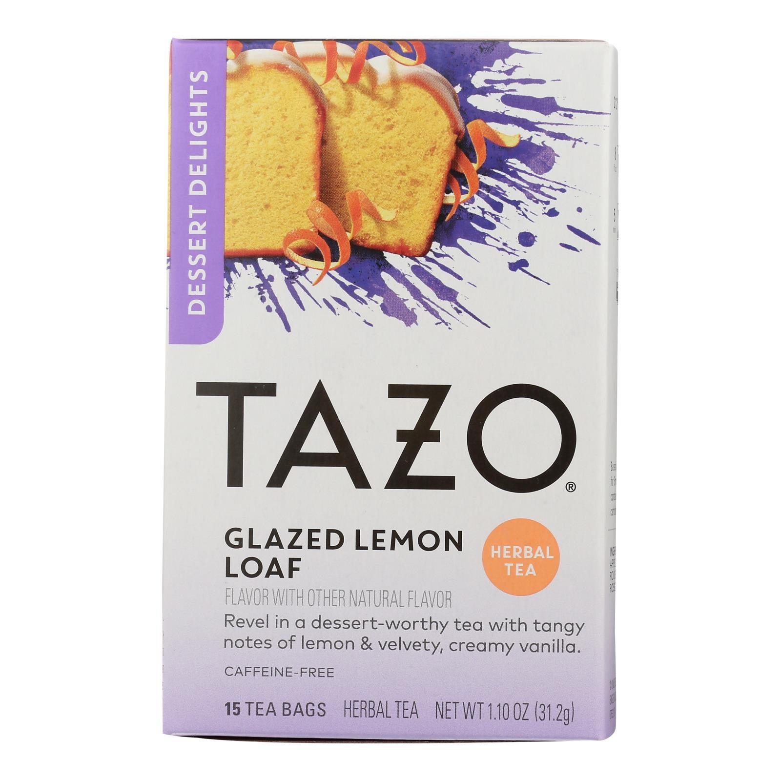 Tazo Tea - Tea Hrbl Glzd Lemon Loaf - Case Of 6 - 15 Bag - GreatEagleInc