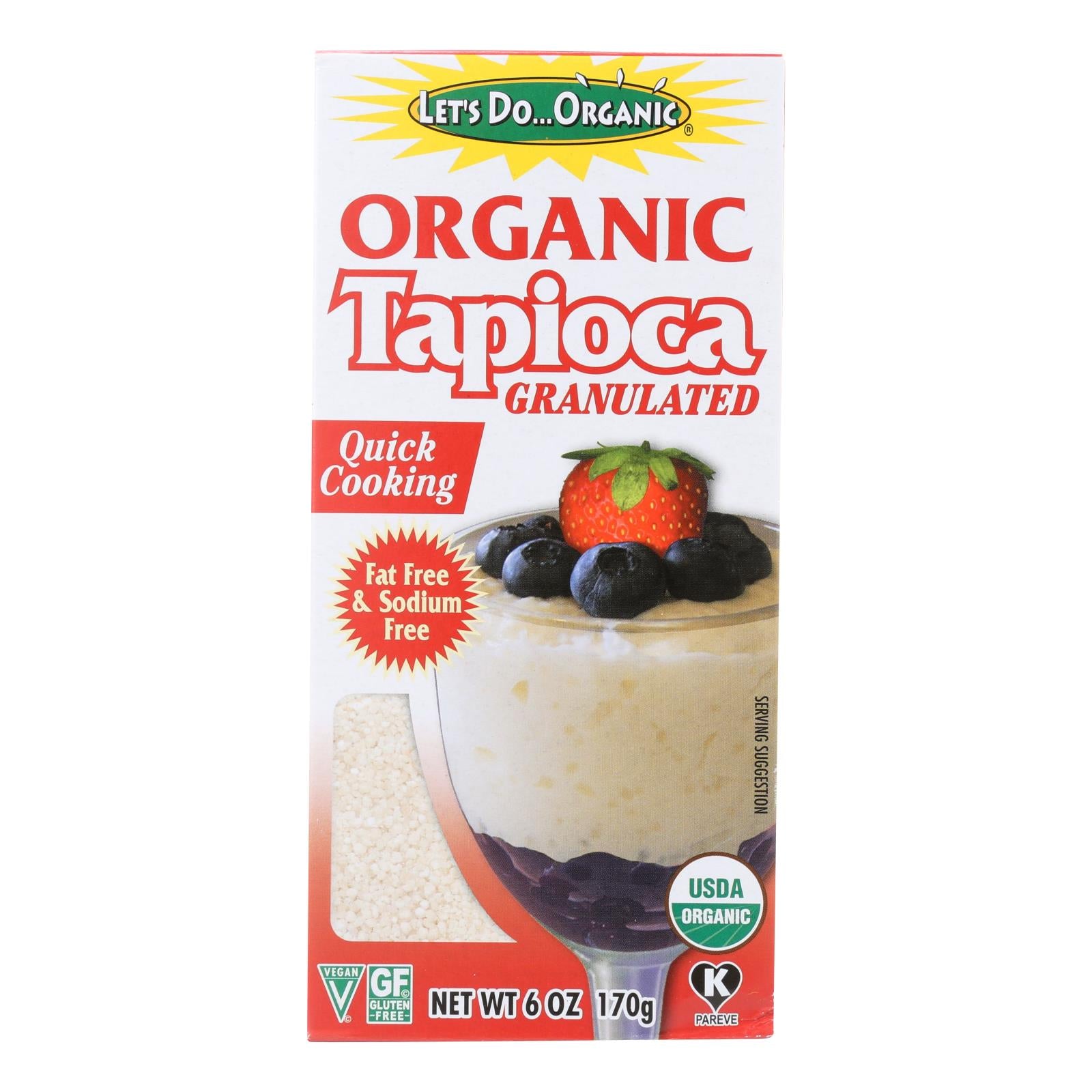 Let's Do Organics Tapioca Granules - Case Of 6 - 6 Oz. - GreatEagleInc