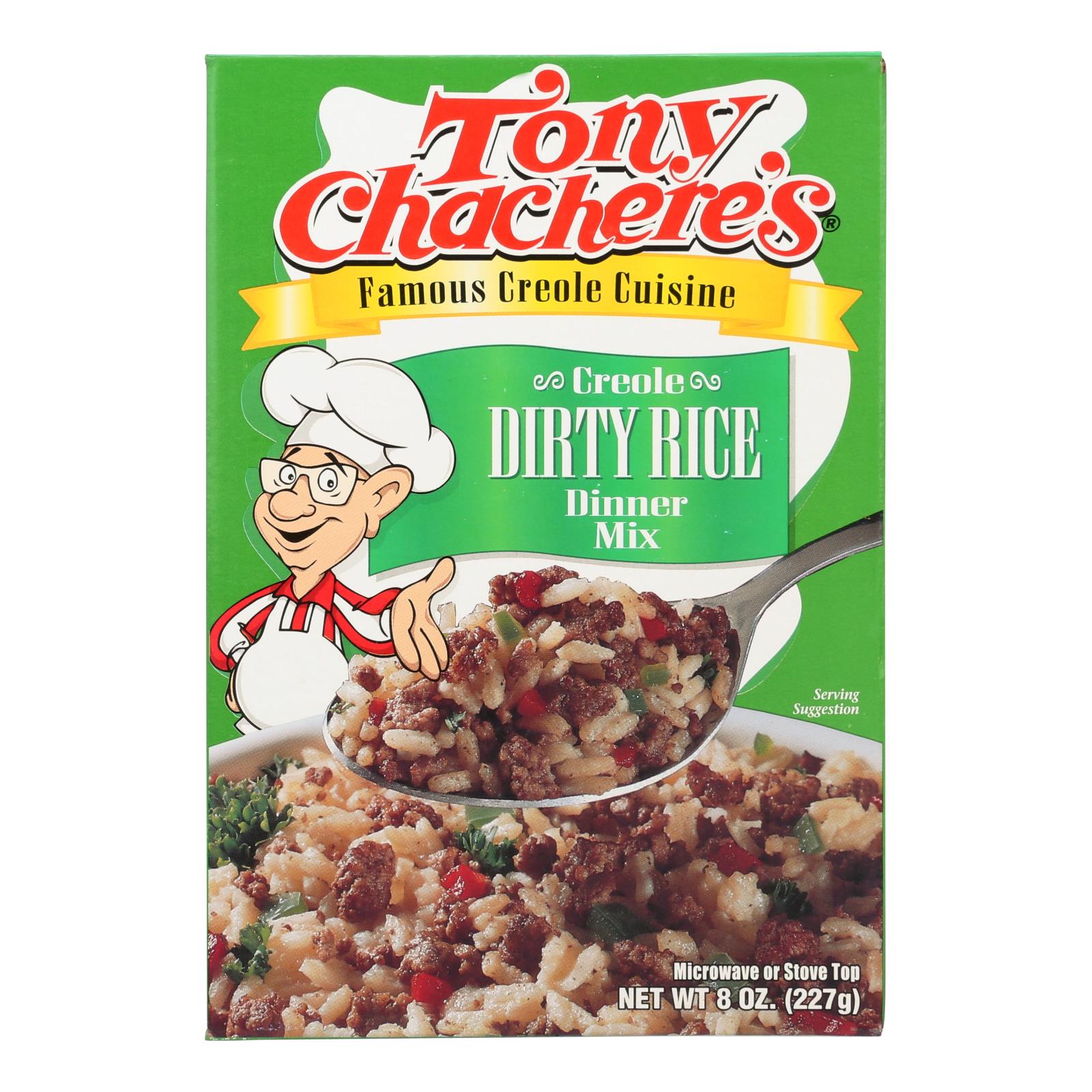 Tony Chachere's Creole Dirty Rice Dinner Mix - Case Of 12 - 8 Oz - GreatEagleInc