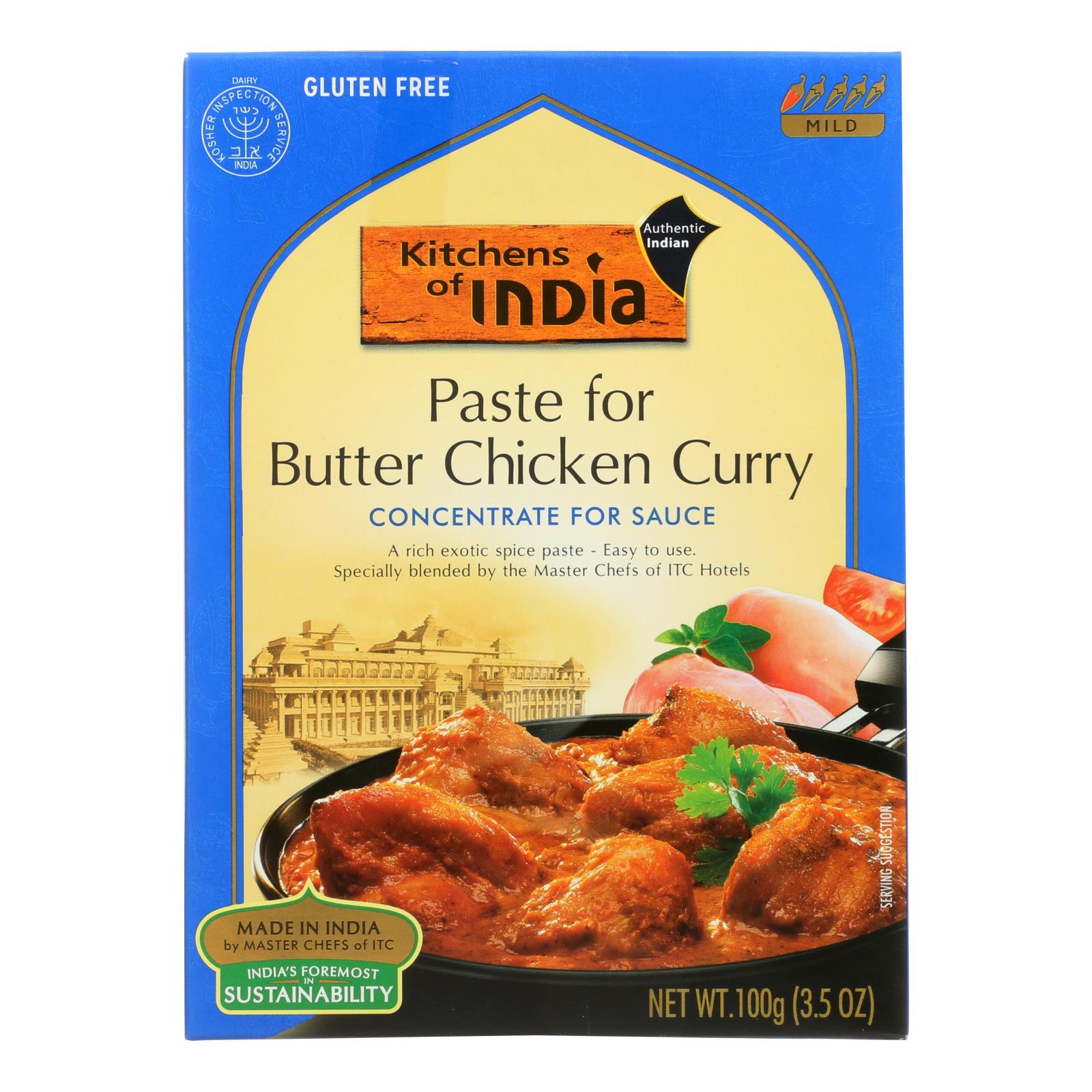 Kitchen Of India Paste - Butter Chicken Curry - 3.5 Oz - Case Of 6 - GreatEagleInc