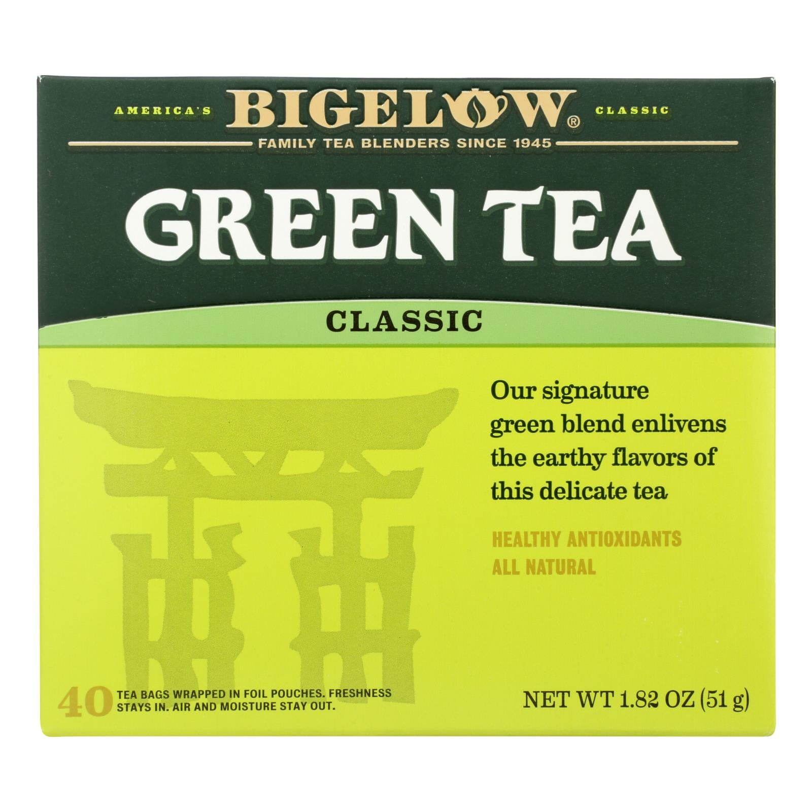 Bigelow Tea Tea - Green - Case Of 6 - 40 Bag - GreatEagleInc