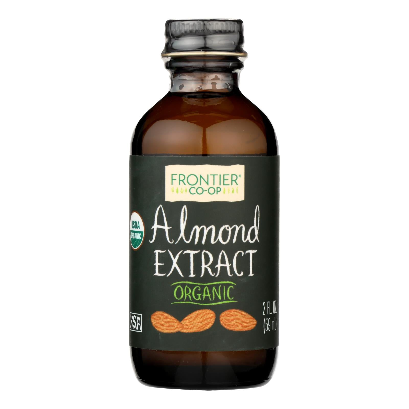 Frontier Herb Almond Extract - Organic - 2 Oz - GreatEagleInc