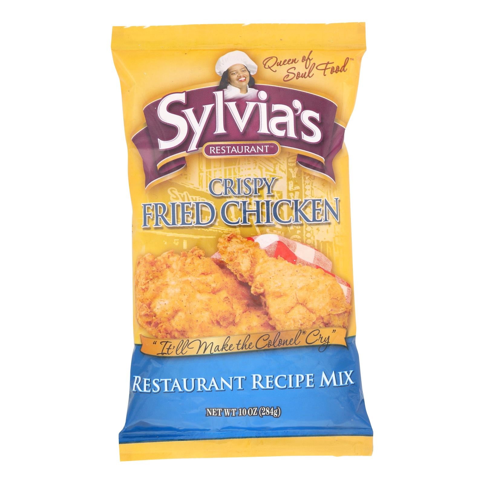 Sylvia's Crispy Fried Chicken Mix - Case Of 9 - 10 Oz. - GreatEagleInc