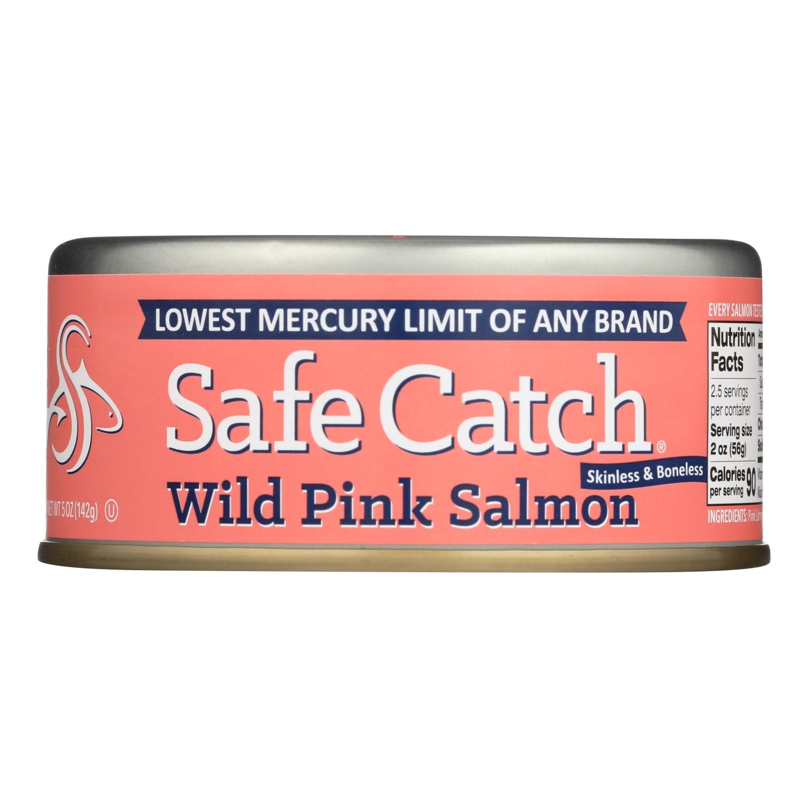 Safe Catch - Salmon Pink Wild - Case Of 6 - 5 Oz - GreatEagleInc