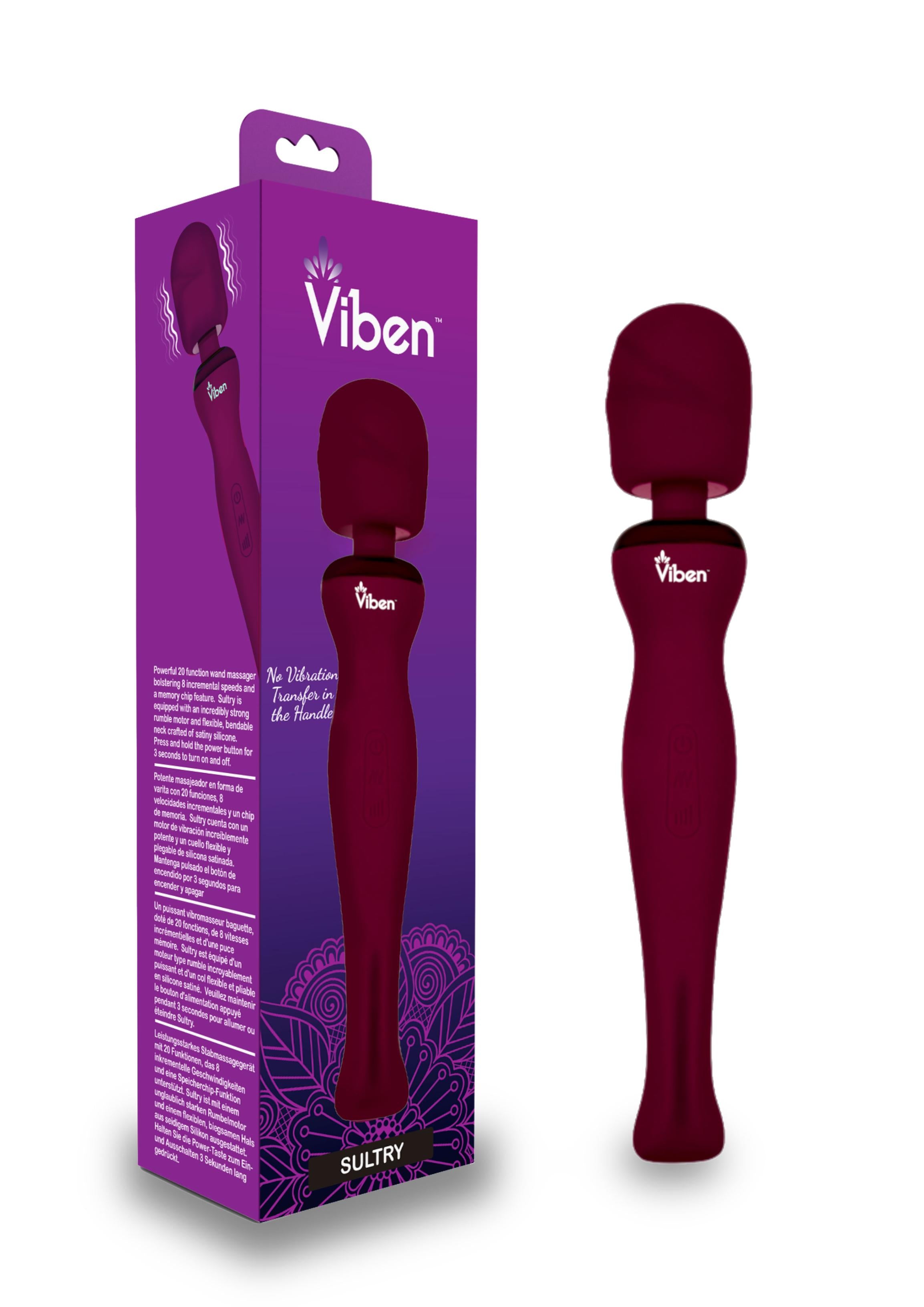Sultry - Ruby - Intense Handheld Wand Massager Default Title