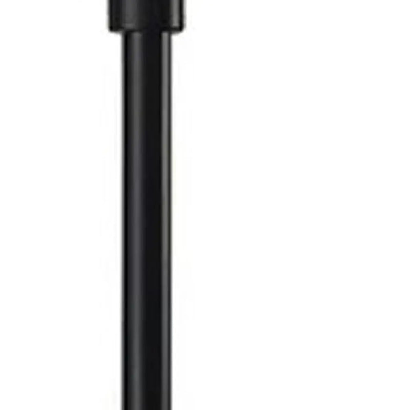 71" Black And White With White Plastic Shade Homeroots Lighting