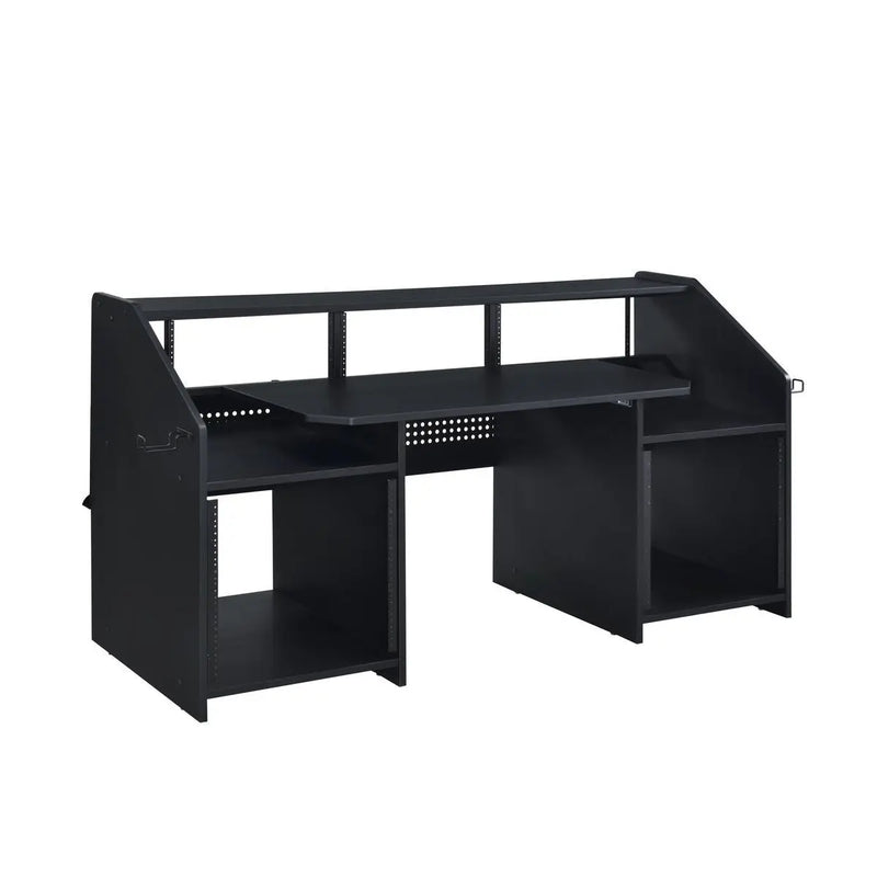 71" Black Music Desk Homeroots Office