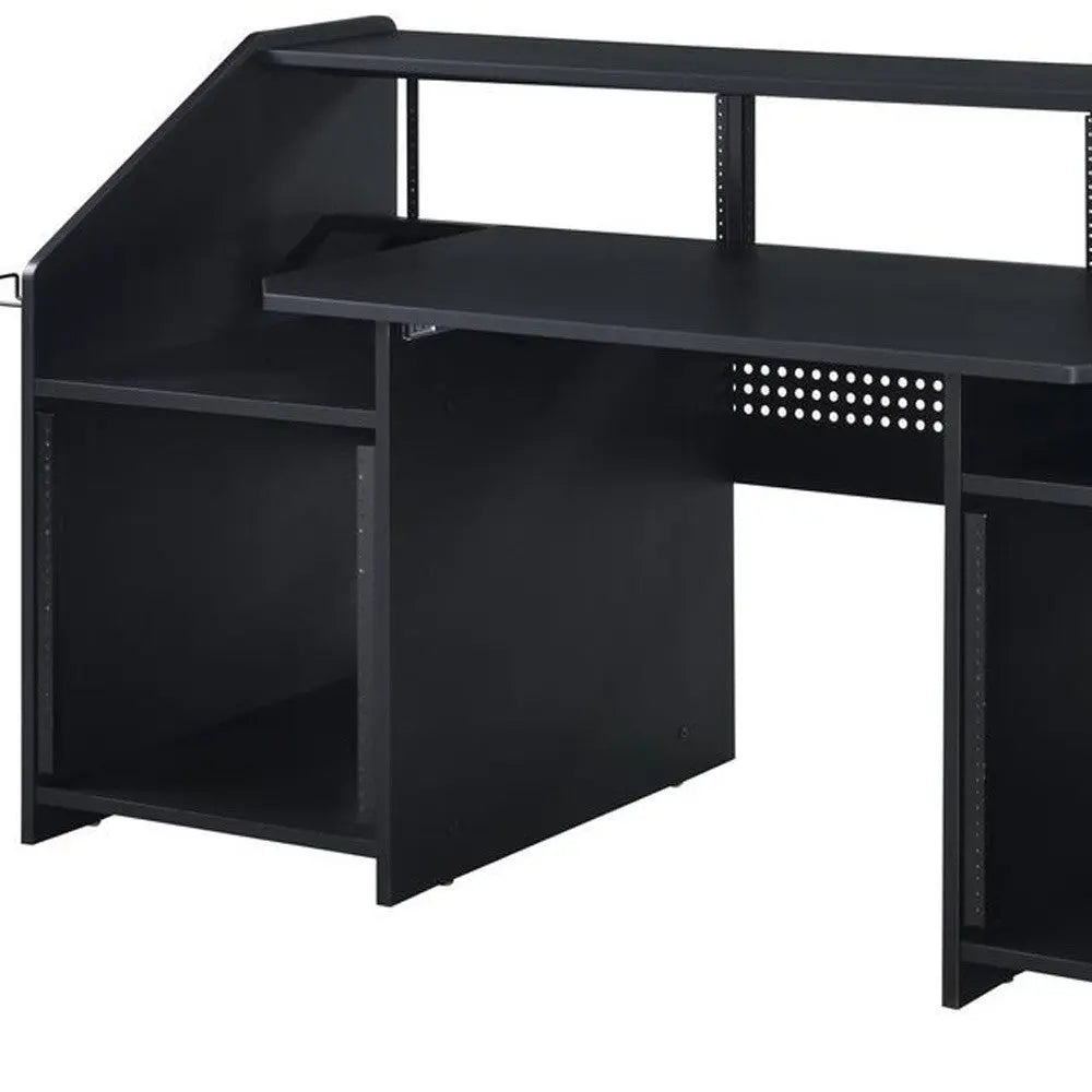 71" Black Music Desk Homeroots Office