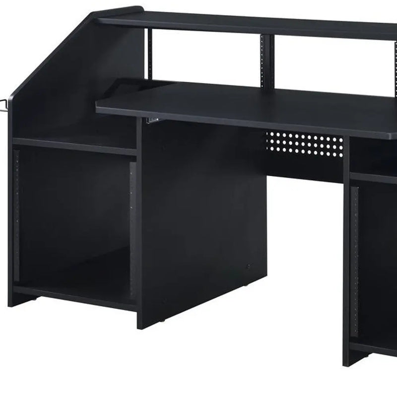 71" Black Music Desk Homeroots Office