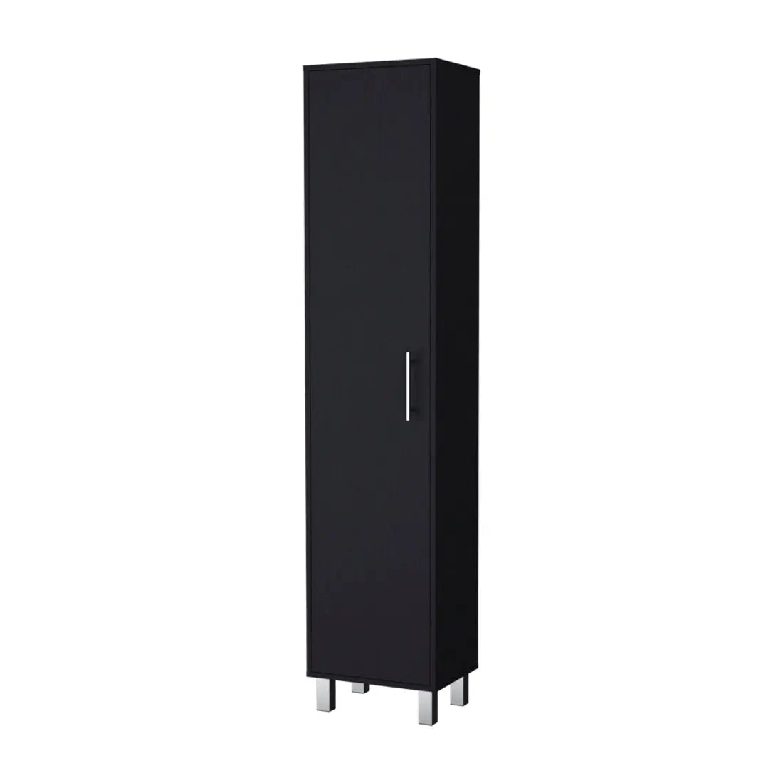 71" Black Wood Pantry Or Storage Cabinet Homeroots Kitchen & Dining