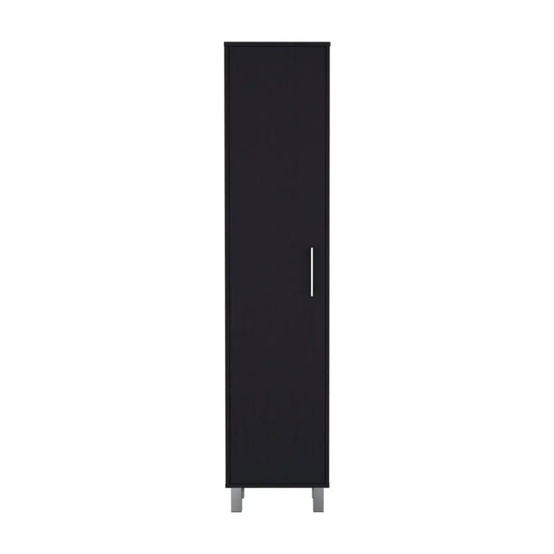 71" Black Wood Pantry Or Storage Cabinet Homeroots Kitchen & Dining