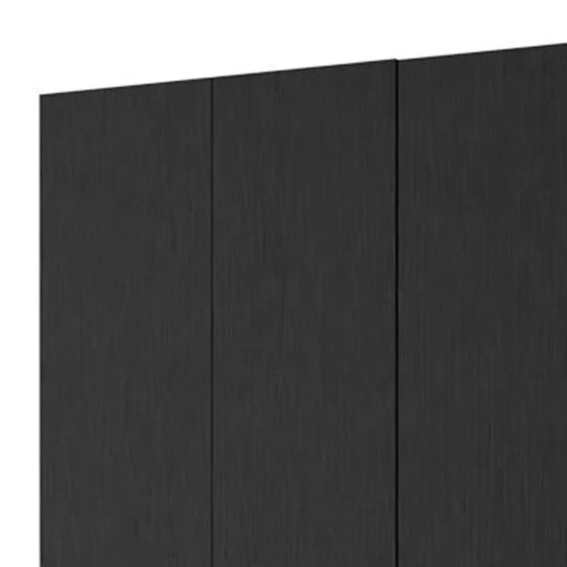 71" Black Wood Three Door Two Drawer Combo Dresser Homeroots Bed & Bath