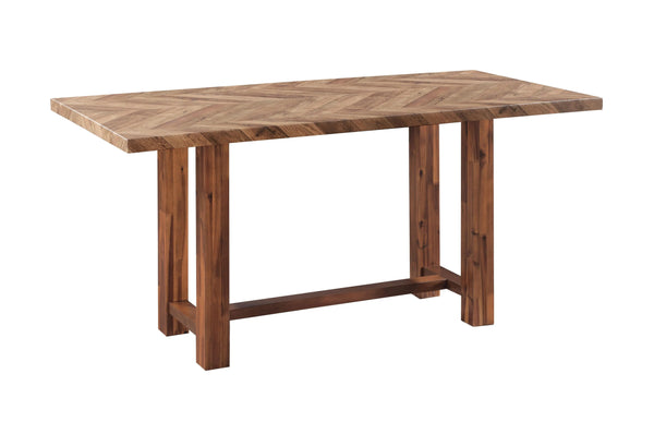71" Brown Solid Wood Rectangular Bar Table Homeroots Living Room