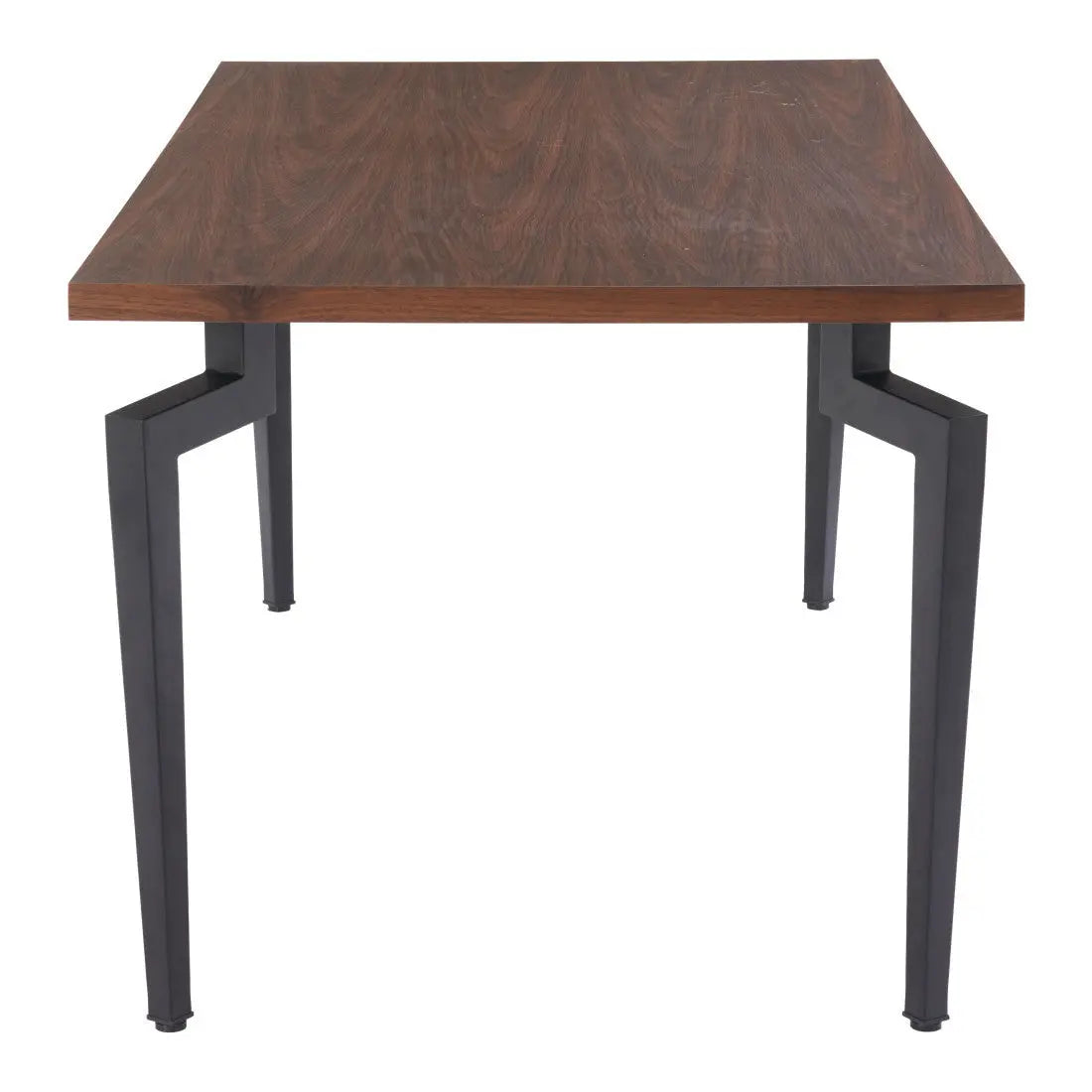 71" Brown and Black Wood and Steel Dining Table Homeroots Kitchen & Dining