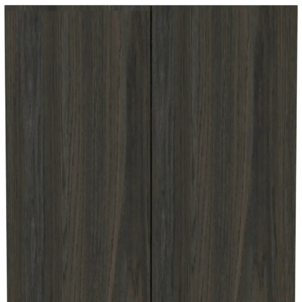 71" Dark Brown Wood Pantry Or Storage Closet Homeroots Kitchen & Dining