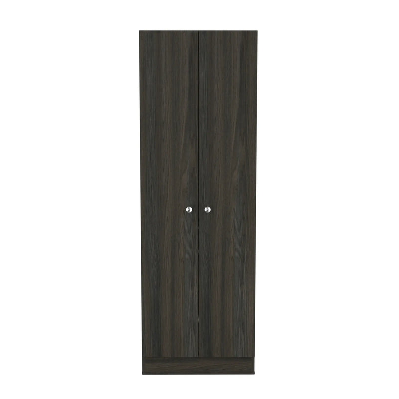 71" Dark Brown Wood Pantry Or Storage Closet Homeroots Kitchen & Dining
