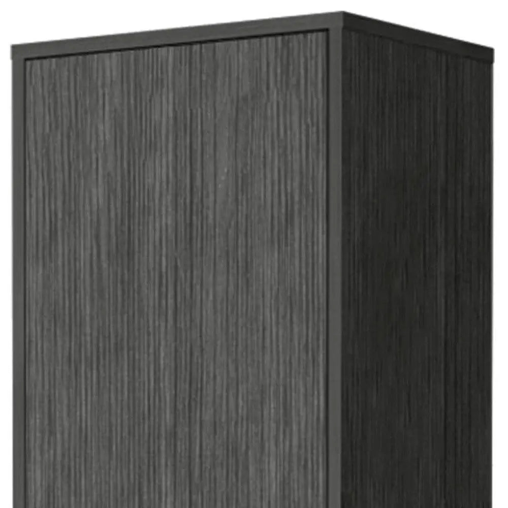 71" Gray Wood Accent Cabinet With Single Door Homeroots Kitchen & Dining