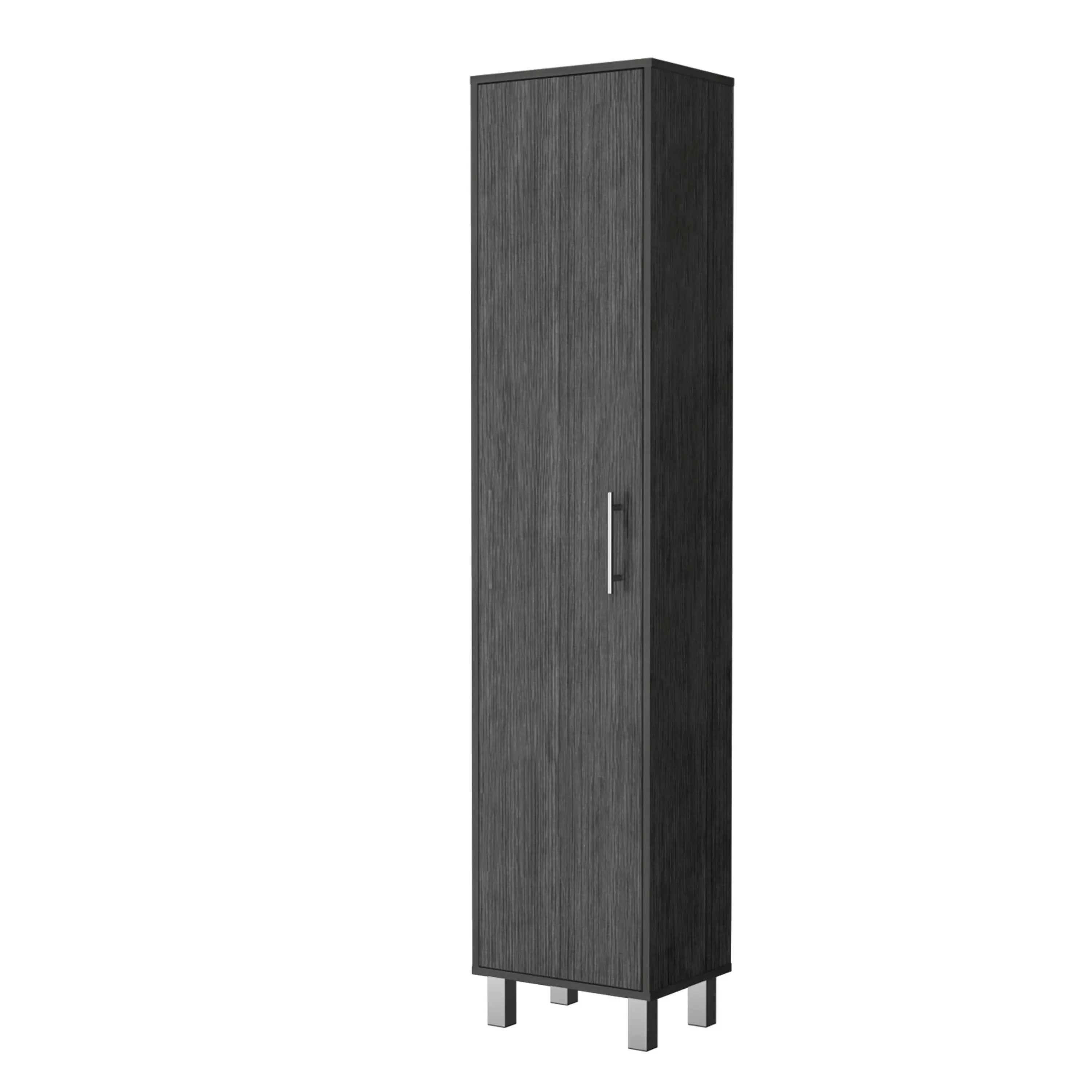 71" Gray Wood Accent Cabinet With Single Door Homeroots Kitchen & Dining